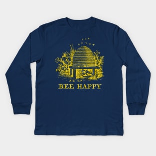 Bee Happy Kids Long Sleeve T-Shirt